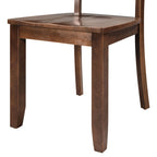 TOPMAX 3-Piece Wood Drop Leaf Breakfast Nook Dining Table Set with 2 X-back Chairs for Small Places, Walnut(old sku:SP0000164AAD) - Grand Goldman Shop