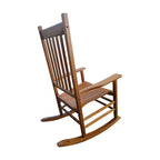 BALCONY PORCH Adult Rocking Chair Brown Solid Wood - Grand Goldman Shop