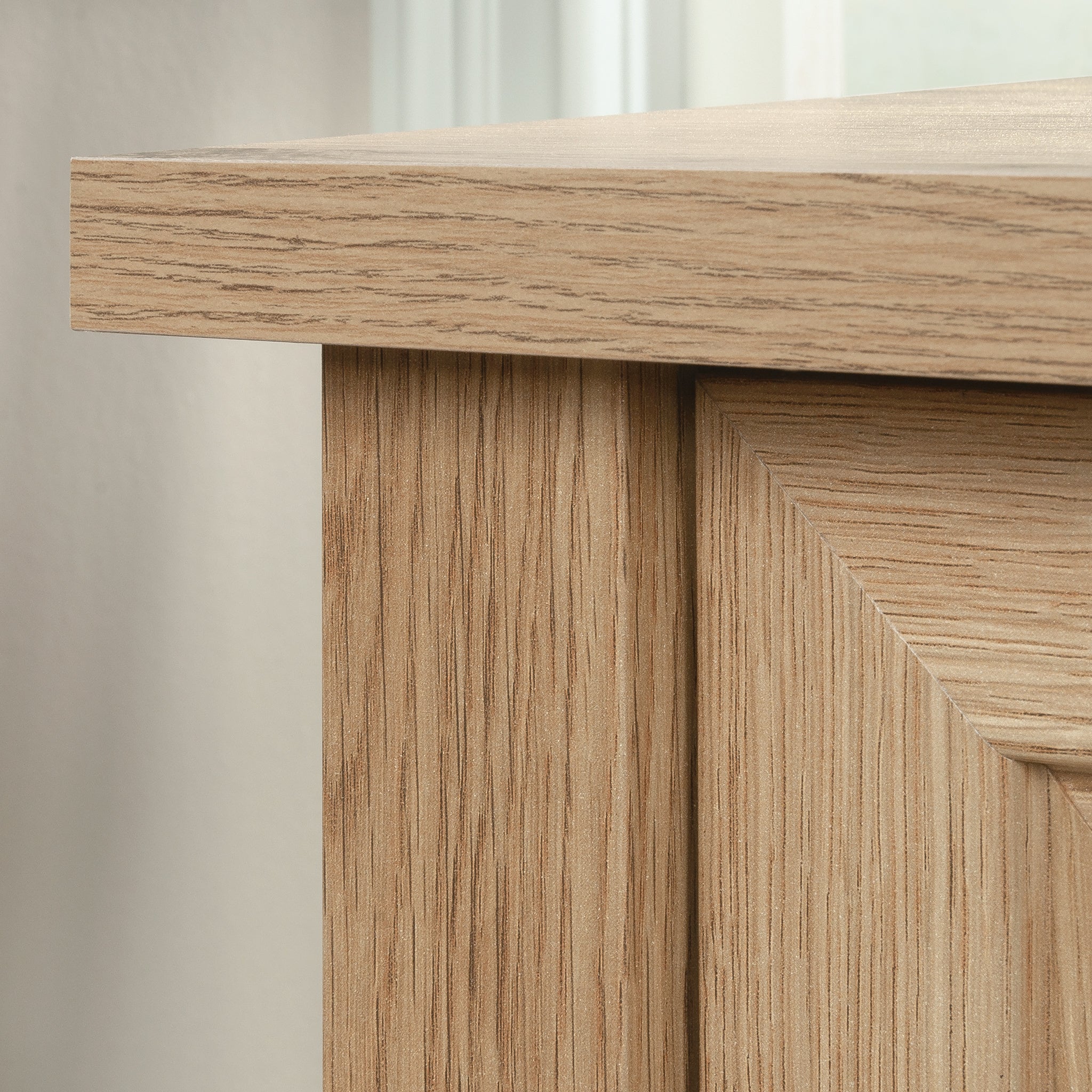 Lateral File with Farmhouse Style, Brown finish - Grand Goldman