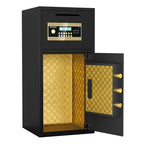 Large Double-door Coin-operated Safe, Digital Security Safe with Fireproof and Waterproof Bag, 6.5 Cubic Feet Safe Box with H