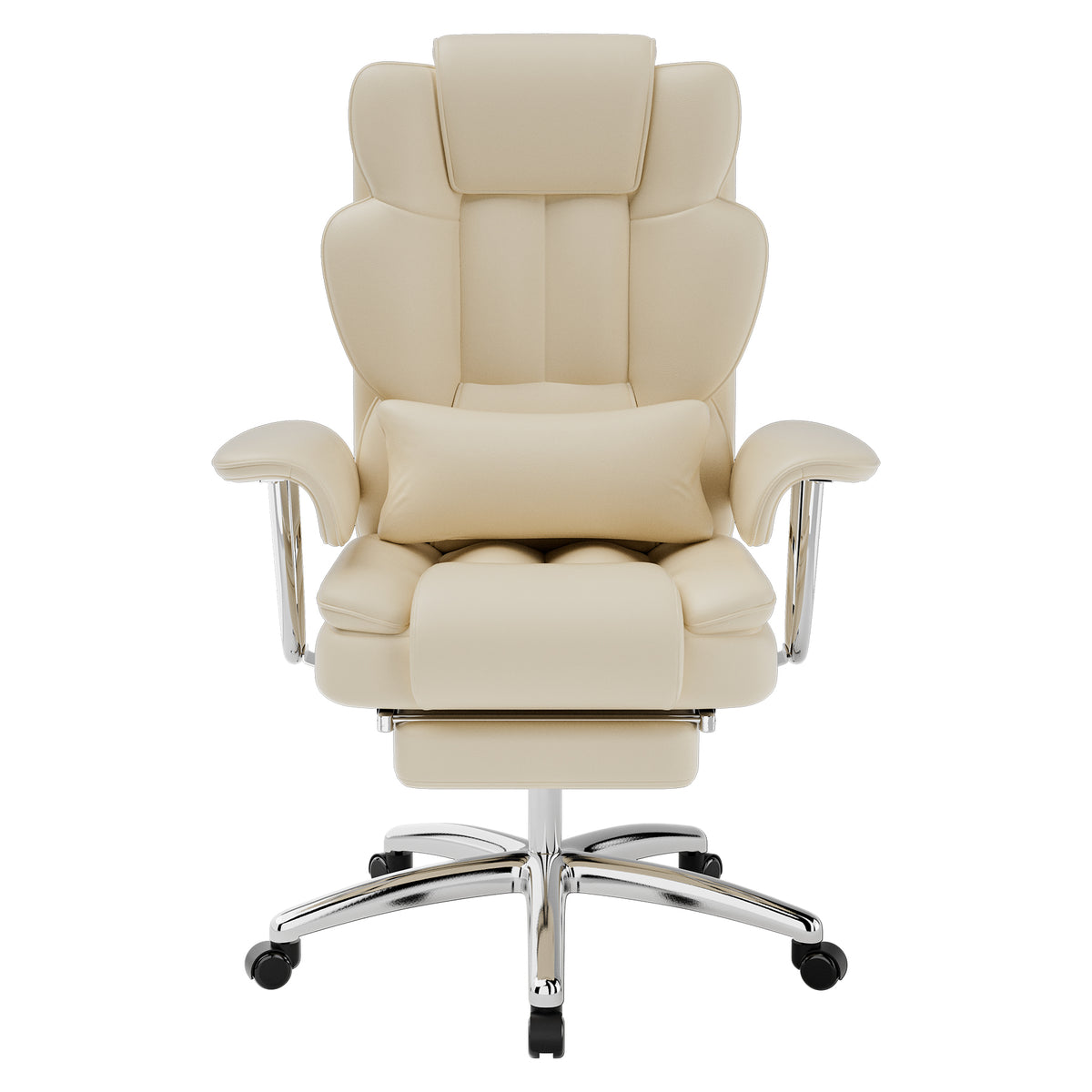 Office Chair, Big and Tall Executive Office Chair with Footrest, Leather Computer Chair, Ergonomic Reclining Chair High Back 