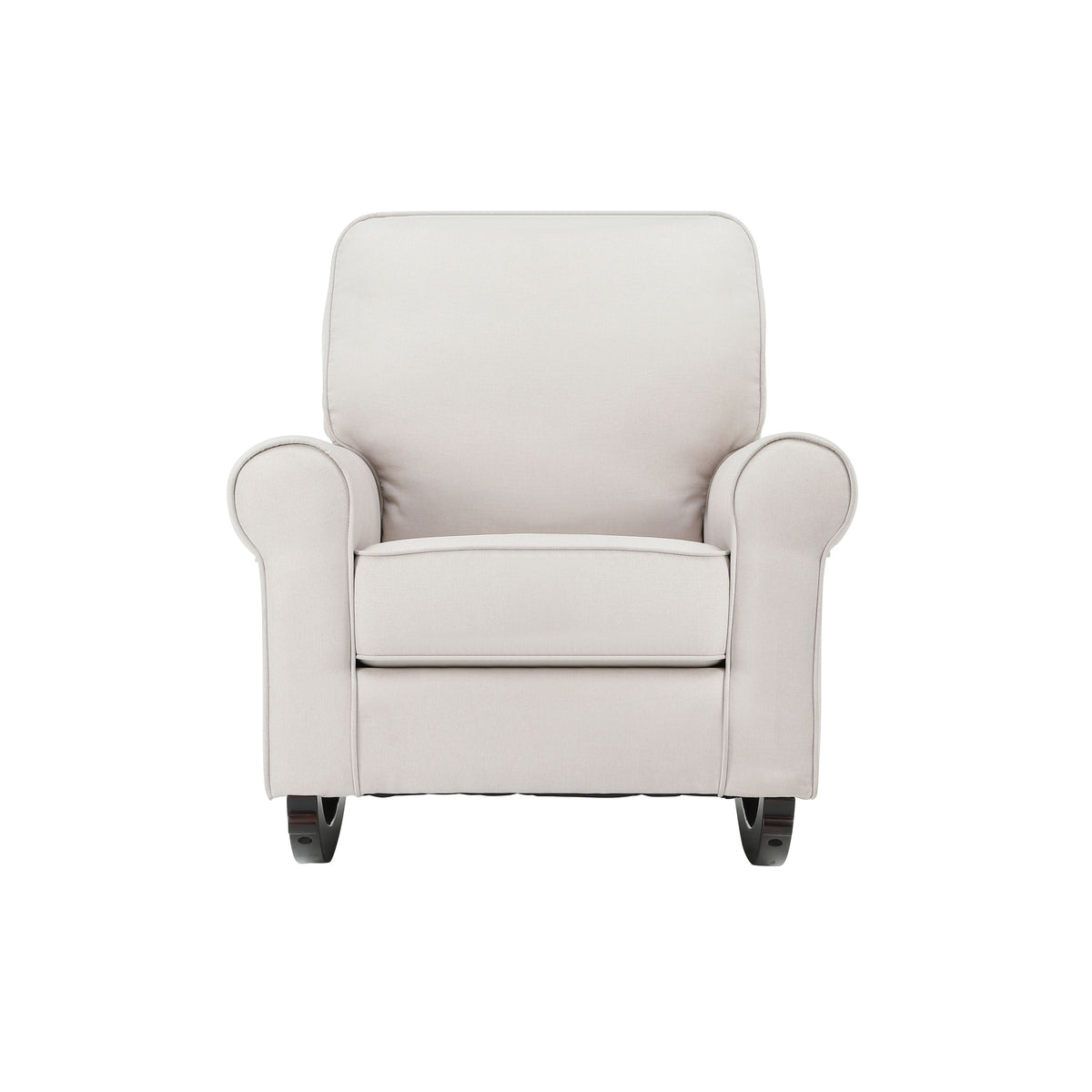 Elvin Beige Fabric Rocking Chair - Grand Goldman Shop