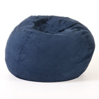 Comfortable High-Density Shredded Foam Bean Bag Chair with Removable Microsuede Cover, Midnight Blue - Grand Goldman Shop