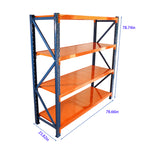 Garage shelves Heavy Duty - 4400 lbs garage storage 4 levels, adjustable metal shelving units and storage, industrial shelves utility shelves for commercial store tools gym - Grand Goldman Shop
