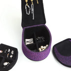 9' Tall Display Jewelry Box with Hooks, High Heel Shoe Design, Purple Velvet - Grand Goldman Shop