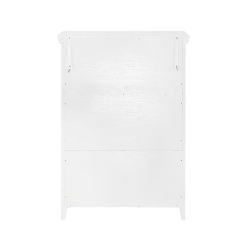 Modern 6 Drawers Dresser 6 Drawers Cabinet,Chest of Drawers Closet Organizers and Storage Clothes Storage Drawers Cabinet for Living Room, Farmhouse Dresser Organizer white - Grand Goldman Shop