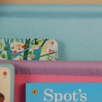 Kids Funnel Charlie White Kids Wooden Canvas Sling Magazine Bookcase - Grand Goldman