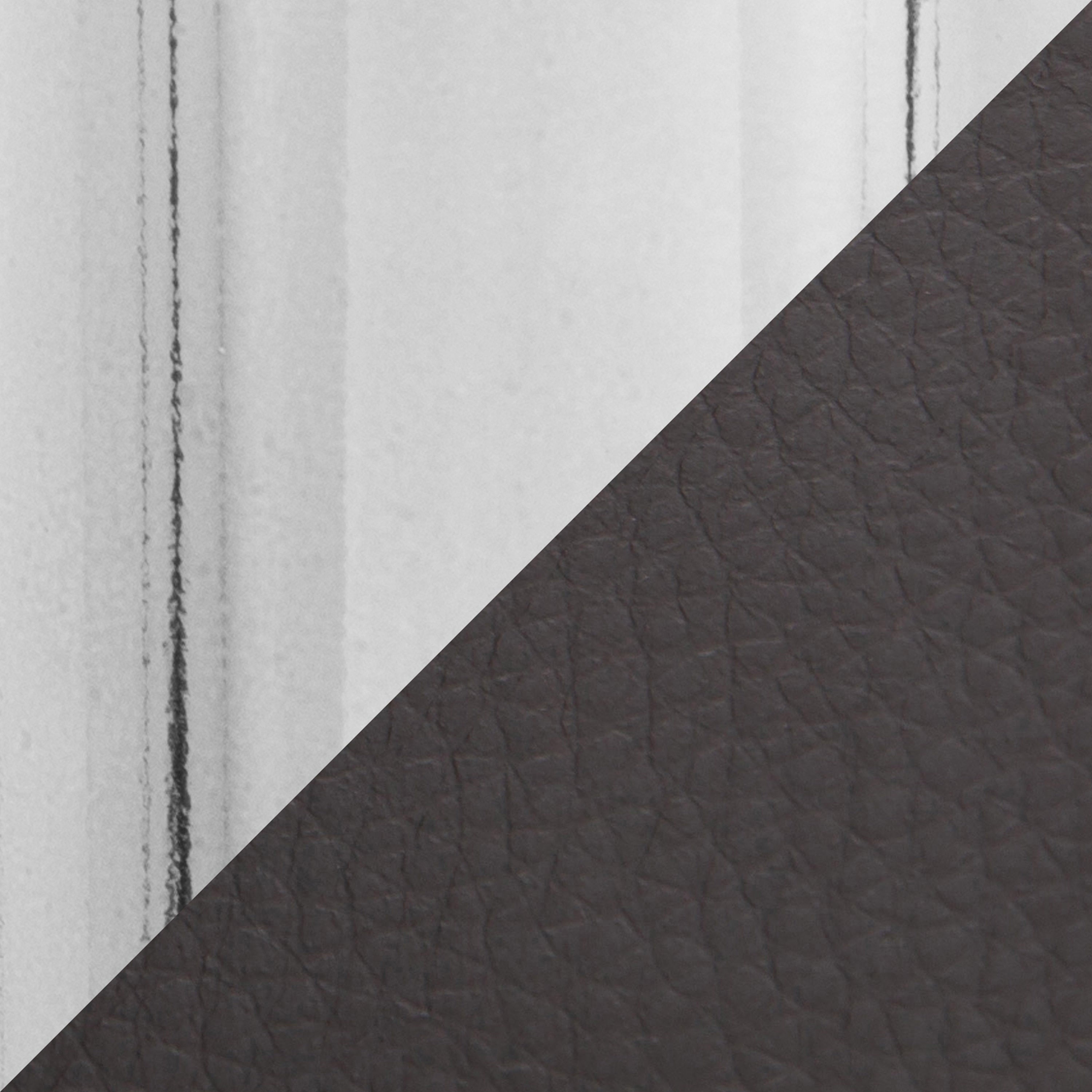 Contemporary Office Chair in Chrome Metal and Grey Faux Leather | Premium Home Decor - Grand Goldman