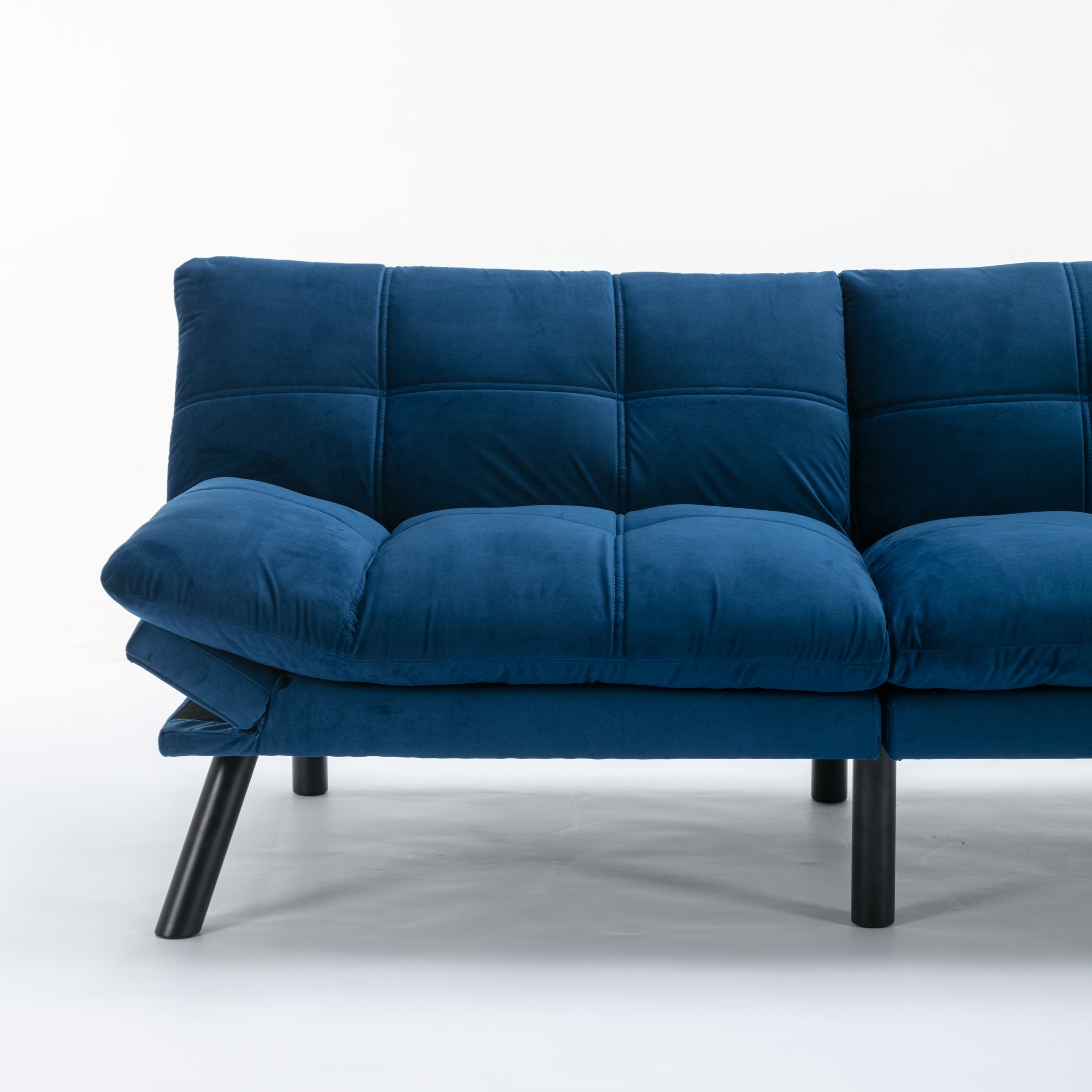 Navy Blue Convertible Folding Modern sofa Bed - Grand Goldman Shop