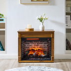 28 inch TV media entertainment center With electric fireplace - Grand Goldman Shop