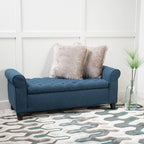 HAYES ARMED STORAGE BENCH - Grand Goldman Shop