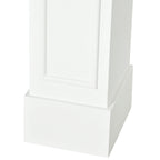 HOMCOM Modern Fireplace Mantel, Surround Mantels for Fireplace with Decorative Pattern Interior Width 29' White - Grand Goldman Shop