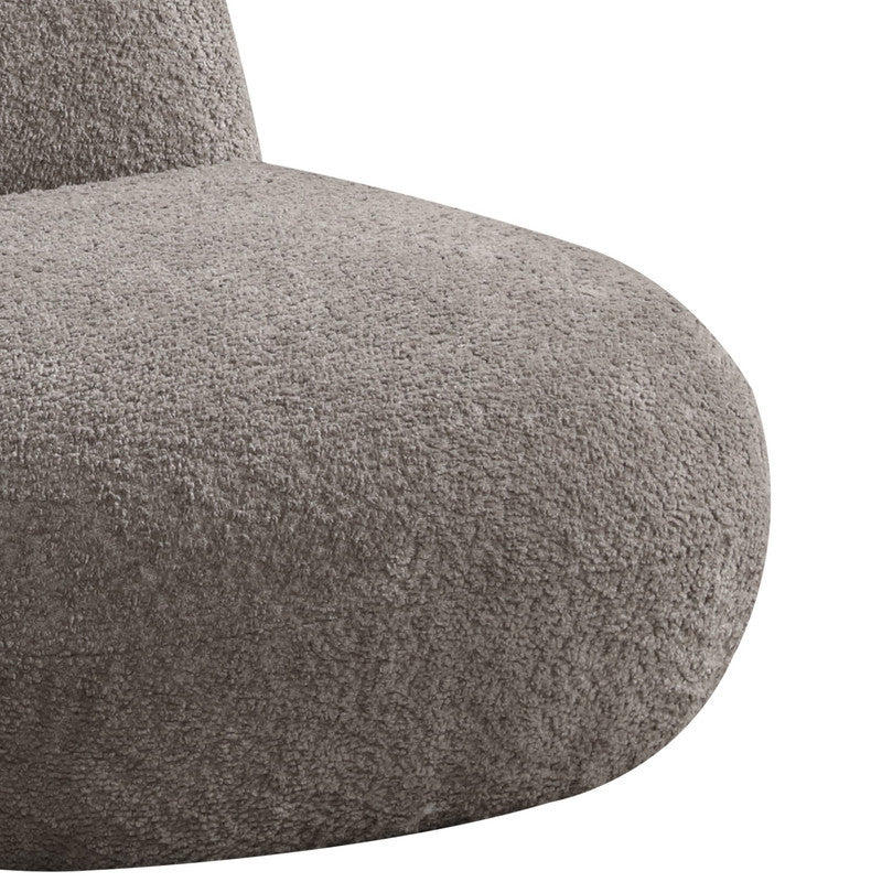 Westino 21.5'W Brown Chenille Deer-Shaped Kids Chair - Grand Goldman