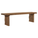 Indoor Pine Dining Bench, 62.9''L Solid Wood Seating, 350lbs Weight Capacity, Fits 3 People for Kitchen, Dining Room & Living Space - Grand Goldman Shop