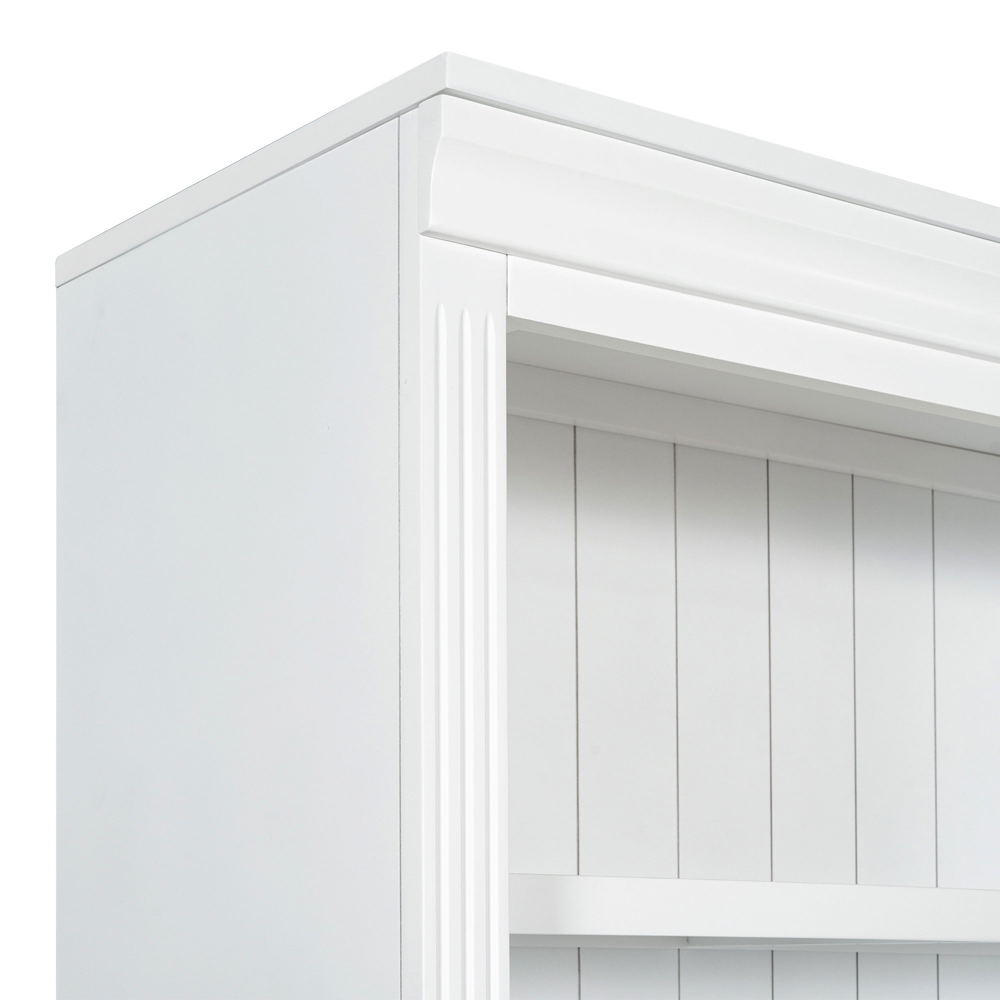 83.4'Tall Bookshelf with Writing Desk, Modern Bookcase with Study Desk, Workstation with Storage Shelf,Storage Bookcase with 