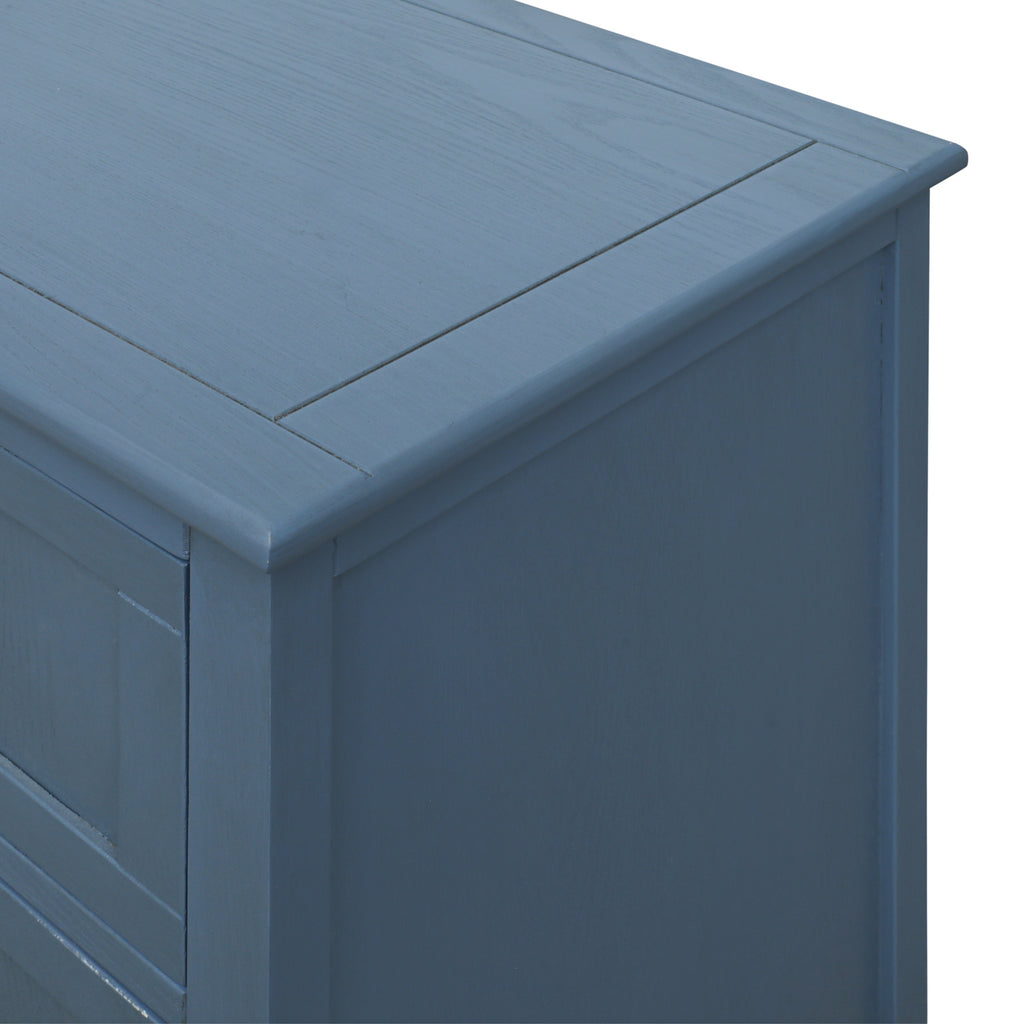 3-Drawer Cabinet for Bedroom, Living Room, or Study – Blue MDF American Furniture - Grand Goldman Shop