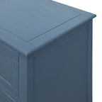 3-Drawer Cabinet for Bedroom, Living Room, or Study – Blue MDF American Furniture - Grand Goldman Shop