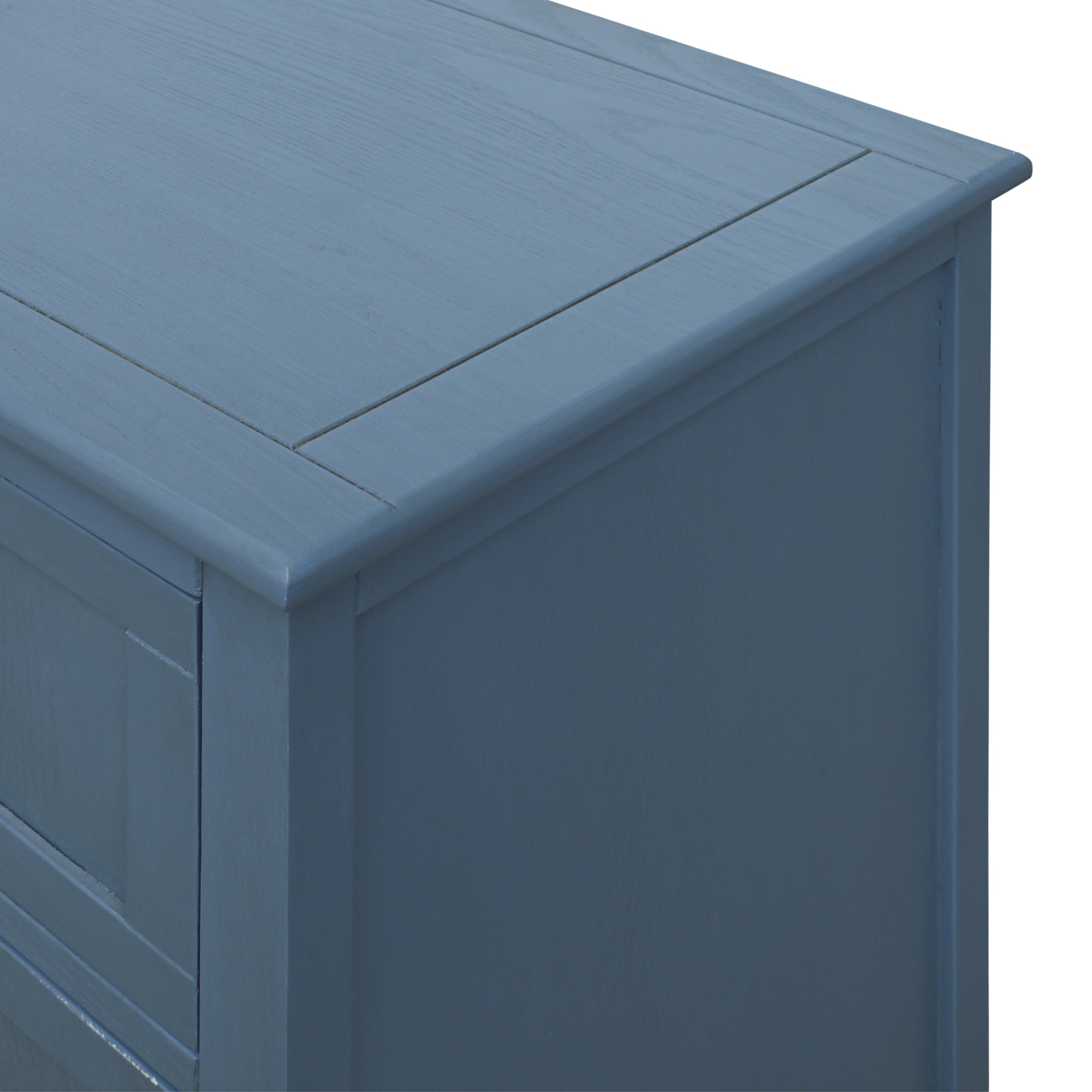 3-Drawer Cabinet for Bedroom, Living Room, or Study – Blue MDF American Furniture - Grand Goldman Shop