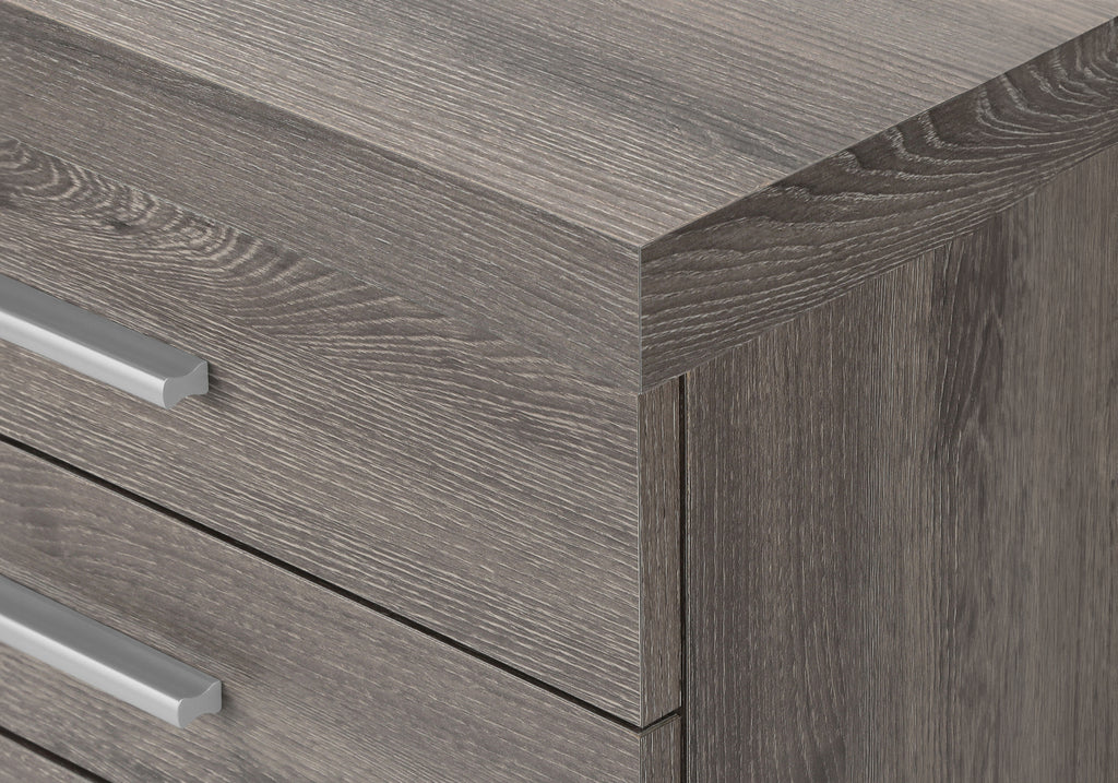 File Cabinet, Rolling Mobile, Storage Drawers, Printer Stand, Office, Work, Brown Laminate, Contemporary, Modern - Grand Gold