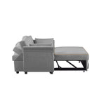 Grey Velvet Sleeper Sofa Bed - Grand Goldman Shop