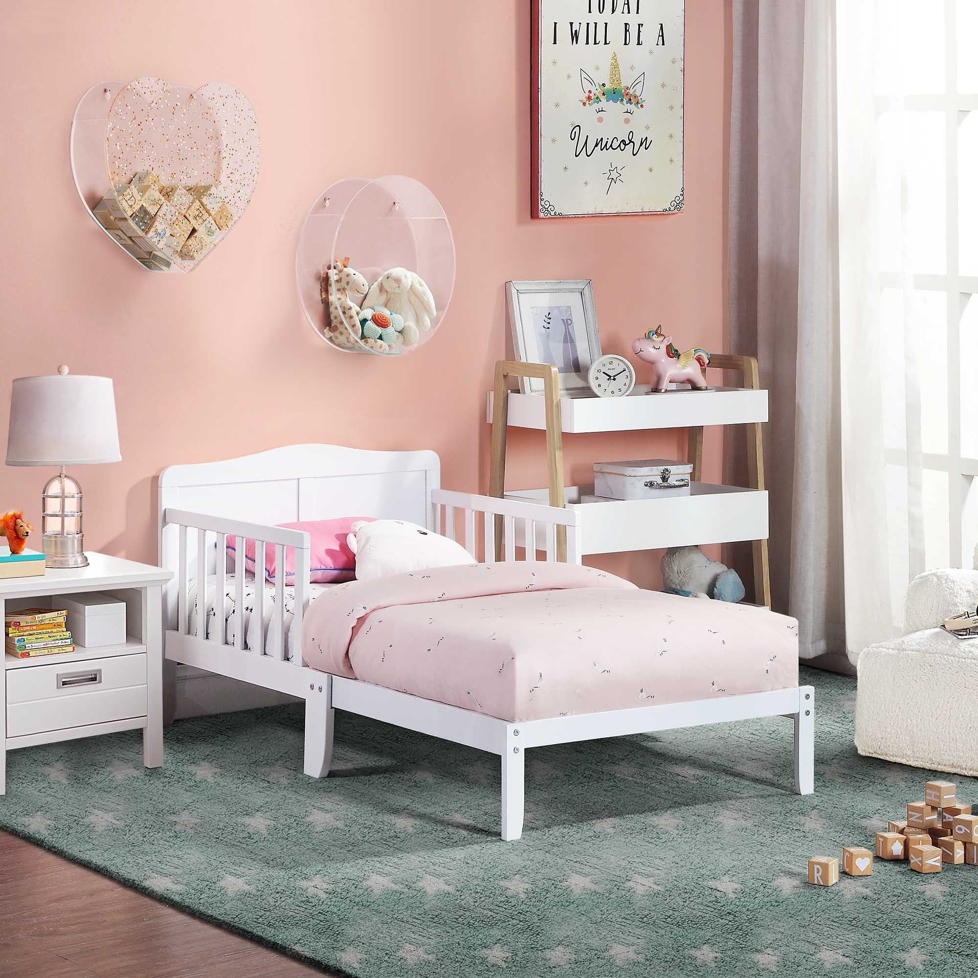 Birdie Toddler Bed White/White | Premium Home Decor - Grand Goldman