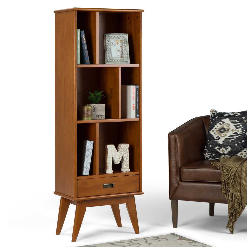 Draper Mid Century Bookcase and Storage Unit | Premium Home Decor - Grand Goldman