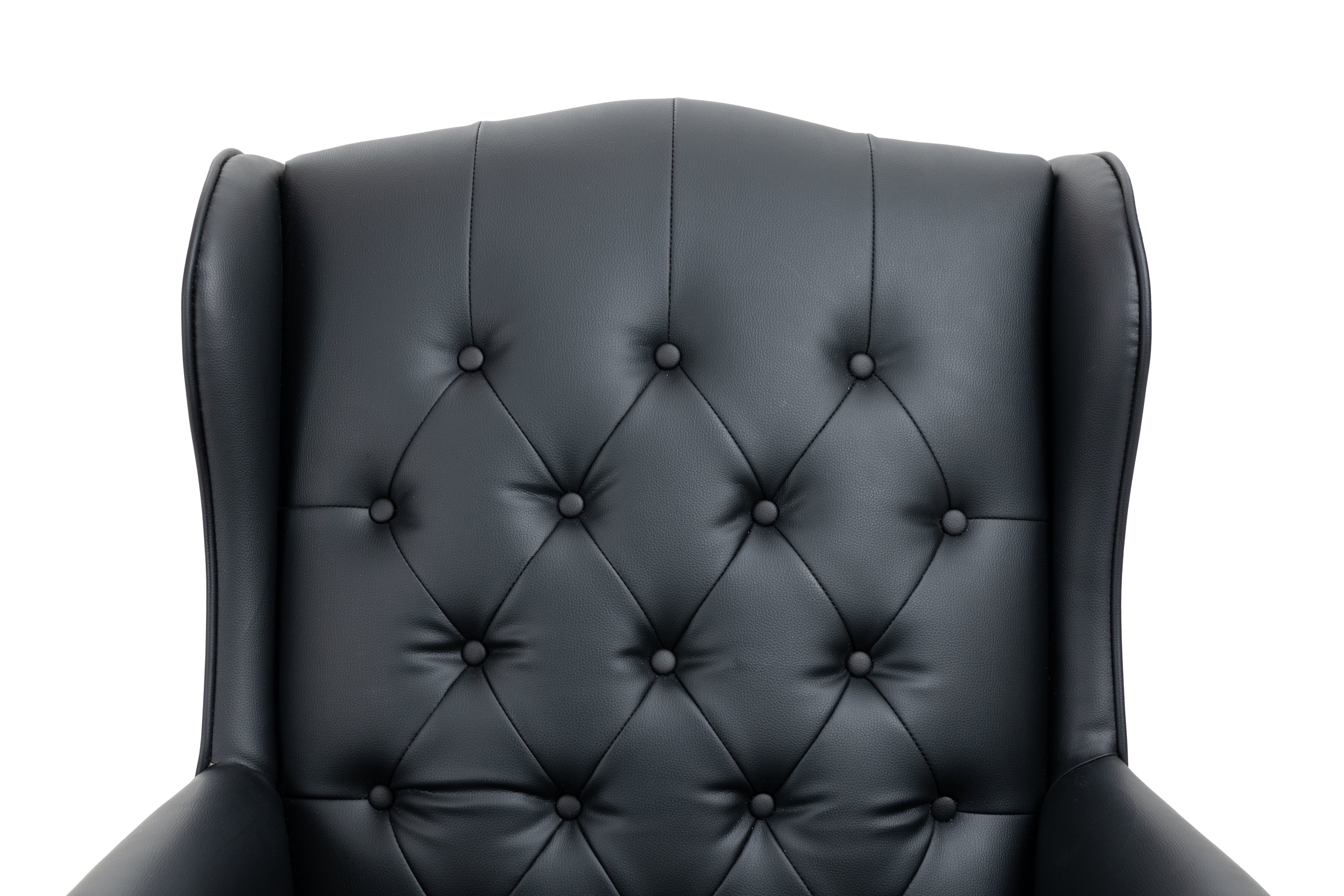 Executive Office Chair Comfortable Desk Chair - Ergonomic Design - Thick Padded Seat and Backrest - PU Leather Desk Chair wit