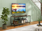 There are installation videos and scene videos. TV socket and LED light - TV stand TV up to 55 ', small unit modern TV console suitable for living room and bedroom, light grey - Grand Goldman Shop