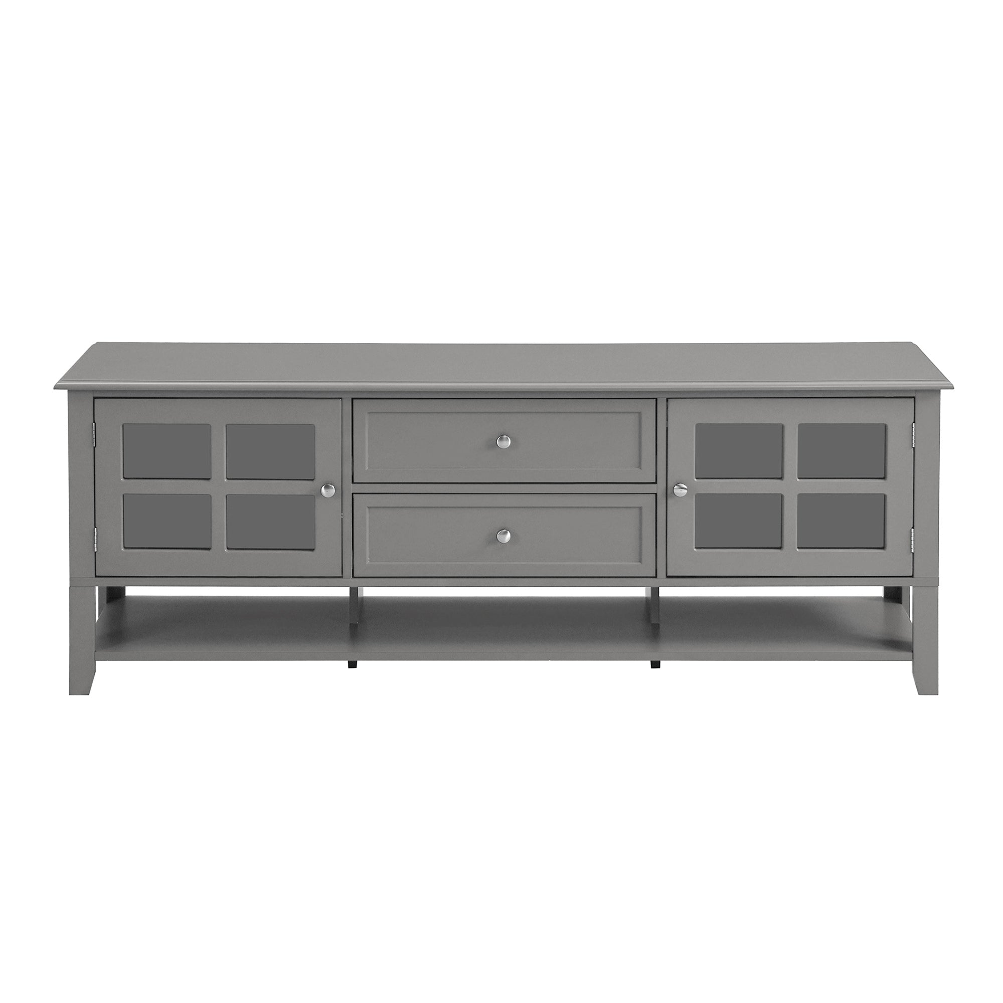 TV Stand for TVs up to 60'', Entertainment Center with Multifunctional Storage Space, TV Cabinet with Modern Design, Media Console for Living Room, Bedroom - Grand Goldman Shop
