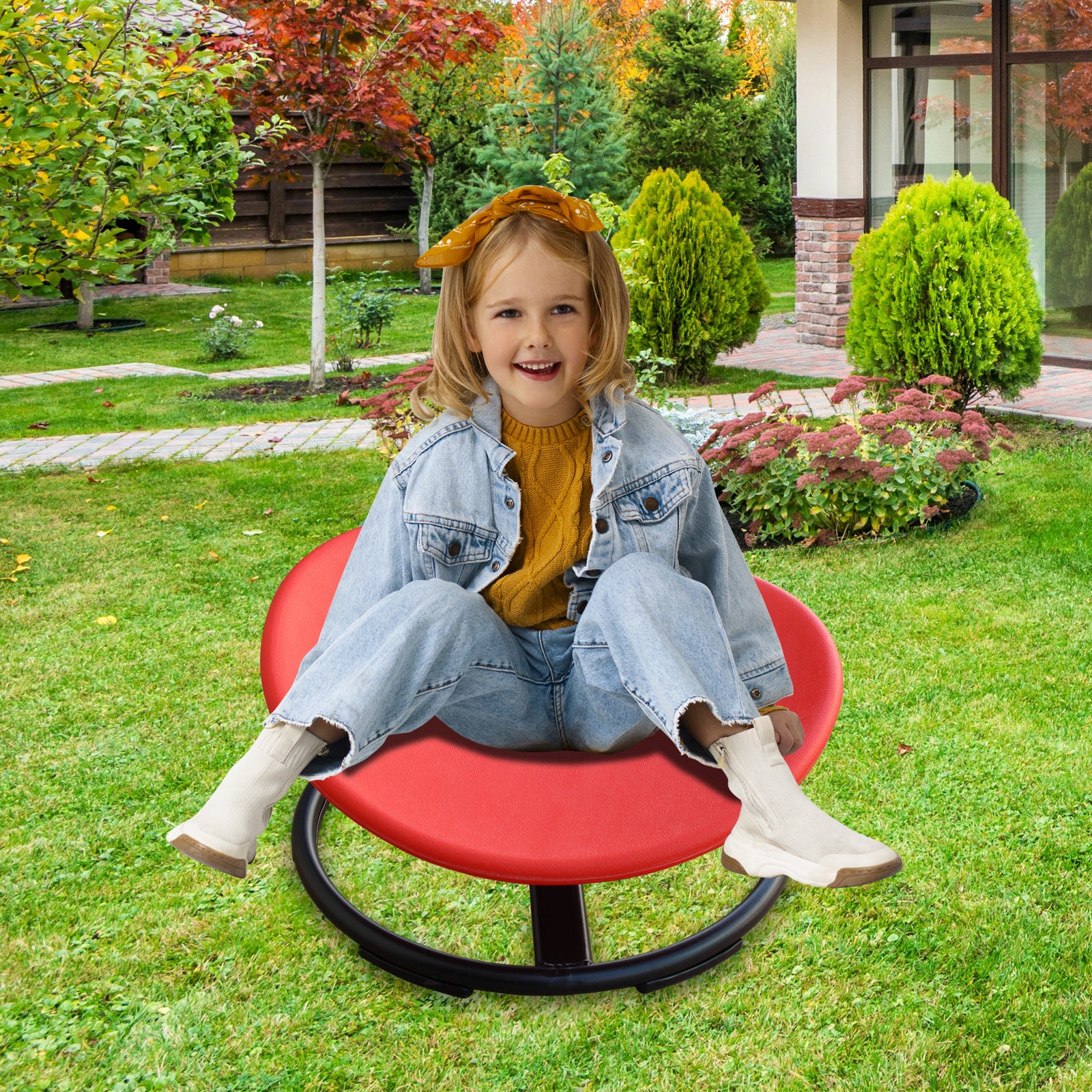 KIds Sensory Swivel Chair For Children With Autism, Sensory Toys For Children With ADHD, Training Body Coordination, For Focu