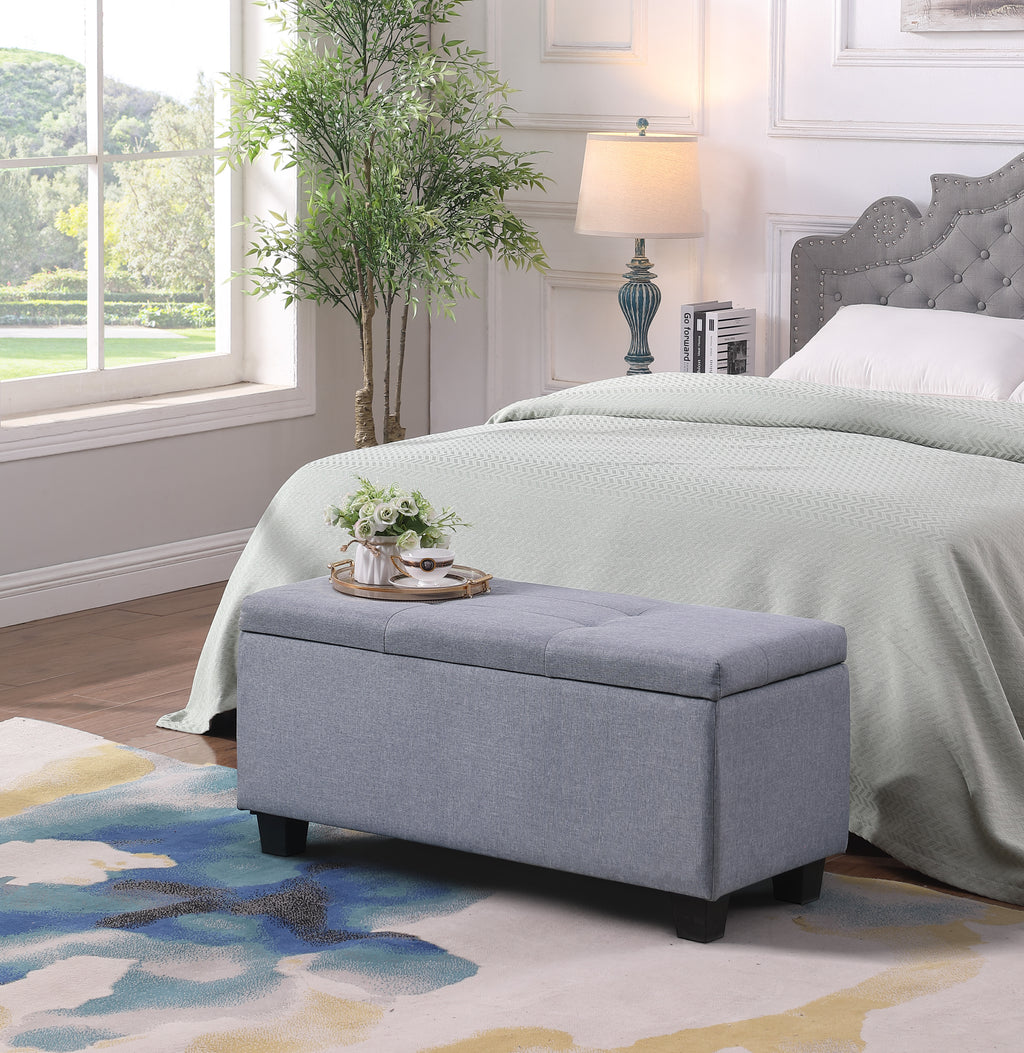 [VIDEO] Large Storage Ottoman Bench Set, 3 in 1 Combination Ottoman, Tufted Ottoman Linen Bench for Living Room, Entryway, Hallway, Bedroom Support 250lbs - Grand Goldman Shop