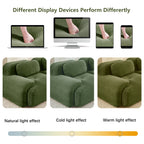 82'' loveseat sofa in luxuryCorduroy Fabric modular for free combo separation curved armrests ,anti-slip design high-resilience sponge fits living rooms bedrooms Audiovisual Room,Olive green - Grand Goldman Shop