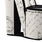 High Heel Script Shoe Jewelry Box with 3 Hooks, Beige and Black - Grand Goldman Shop