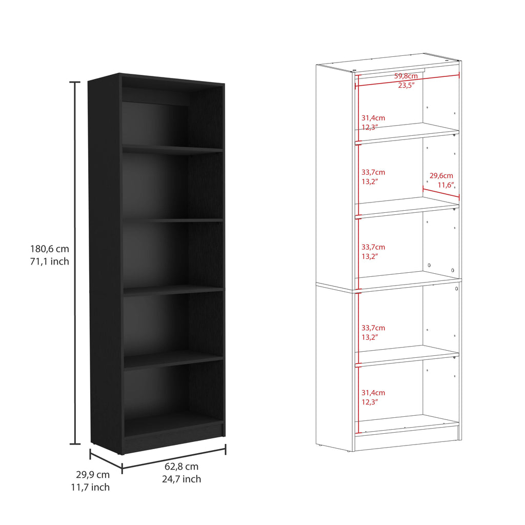 Arbor 3 Piece Home Bookcase set, 74' Wide with 11 Shelves and Two Double-Door Cabinet ,  Living Room Set Set  Black - Grand G