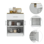 Mayorca Multistorage Pantry Cabinet, One Drawer, Two Interior Shelves -White / Light Oak | Premium Home Decor - Grand Goldman
