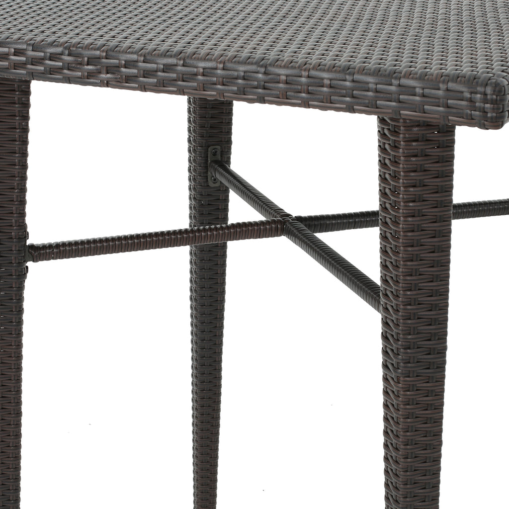 32' SQUARE WICKER BAR TABLE - Grand Goldman Shop