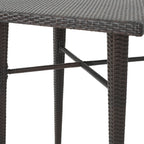 32' SQUARE WICKER BAR TABLE - Grand Goldman Shop