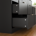 Black 9 Drawer Dresser, 63' Large Deep Chest of Drawers, Wooden Dresser Storage Cabinet with 9 Drawers for Bedroom, Long Dressers for Living Room, Hallway - Grand Goldman Shop