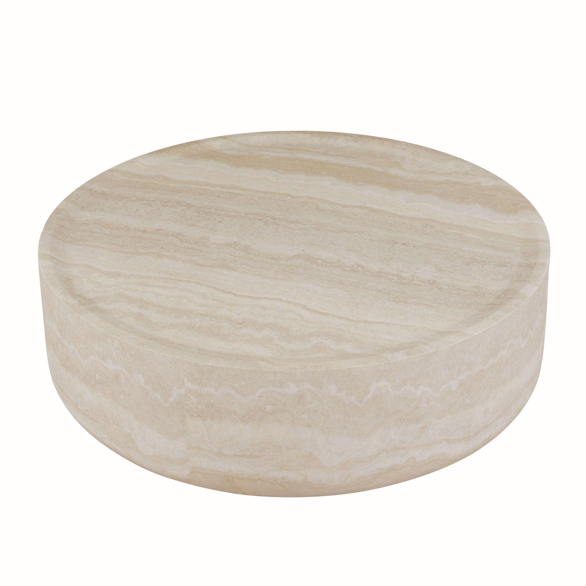 31.49''  Faux MARS Pattern Coffee Tables for Living Room Round Tea table for Living Room, No Need Assembly. - Grand Goldman Shop