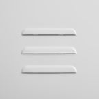 Modern Storage Cabinet with Adjustable Shelves, Magnetic Door Stopper, Aluminum Alloy Handles, and Breathable Design in White