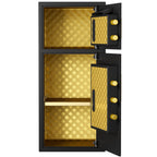 Large Double-door Coin-operated Safe,Digital Security Safe with Fireproof and Waterproof Bag,7.0 Cubic Feet Safe Box with Hid