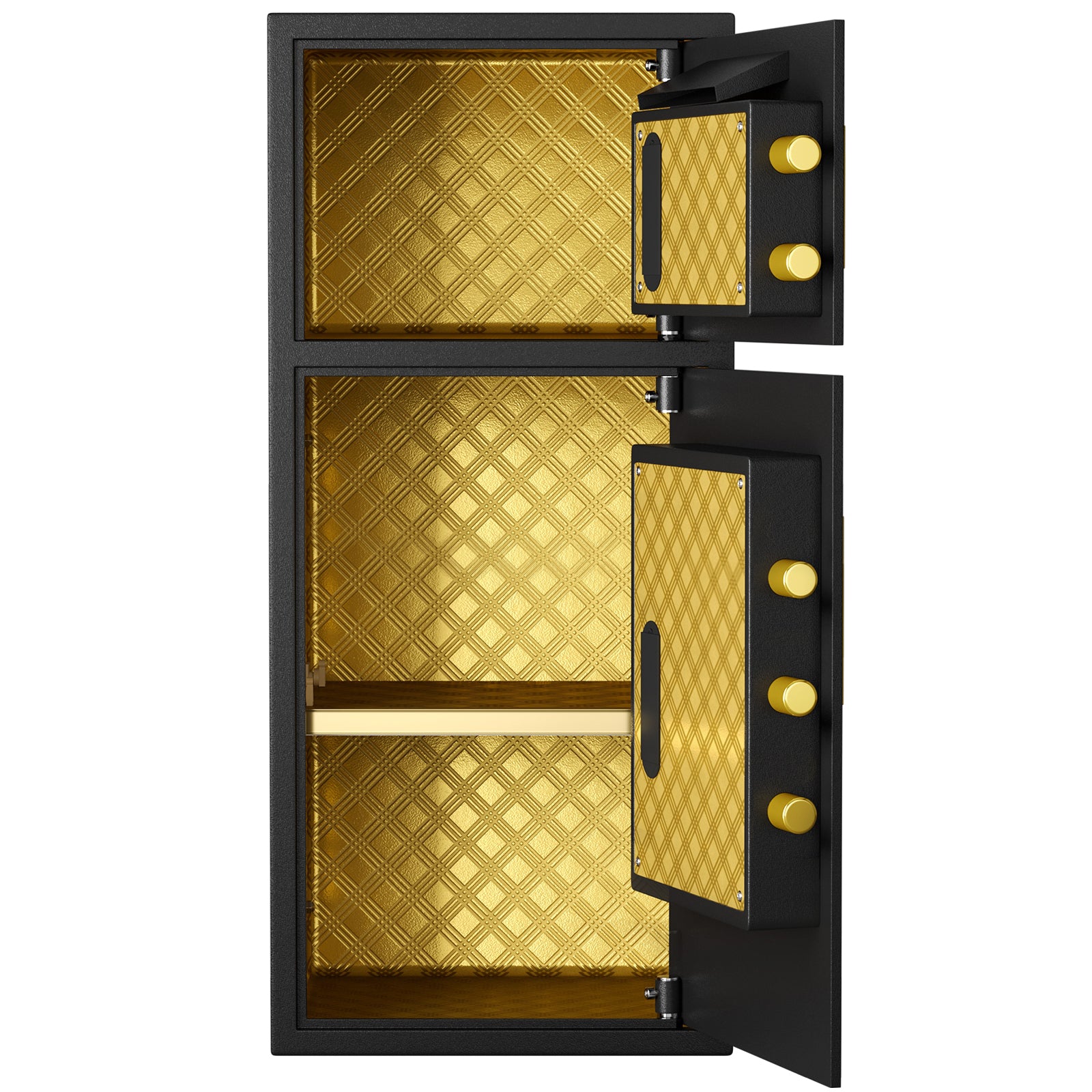 Large Double-door Coin-operated Safe,Digital Security Safe with Fireproof and Waterproof Bag,7.0 Cubic Feet Safe Box with Hid