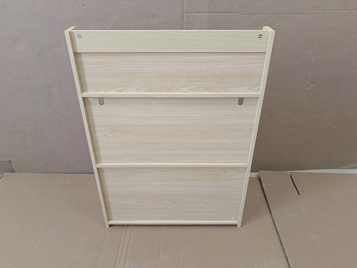 3 Tier Kids Book Shelf, Natural Finish MDF & Pine Wood Storage Rack for Playrooms, Bedrooms, and Classrooms | Premium Home De