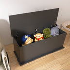 Storage Chest Trunk, Lift Top Wood Box for  Entryway Bench Organizer Home Furniture, Black - Grand Goldman Shop