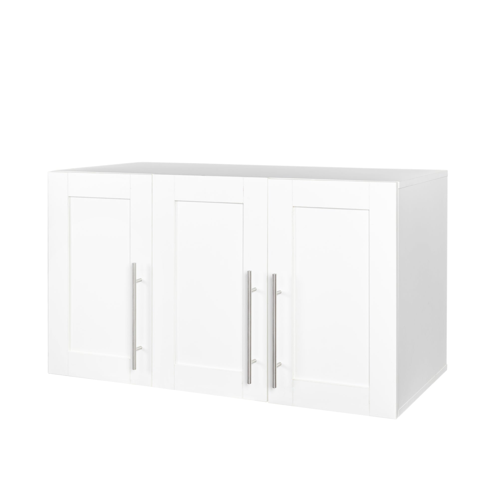 Stackable Wall Mounted Storage Cabinet, 15.75 'D x 35.43' W x 19.69 'H, White - Grand Goldman Shop