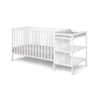 Palmer 3-in-1 Convertible Crib and Changer Combo White | Premium Home Decor - Grand Goldman
