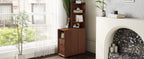 End Table with Drawers, Corner Table with Open Shelves, Tall Side Table for Bedroom and Corner(Expect Arrival Date 2025/4/16) - Grand Goldman Shop
