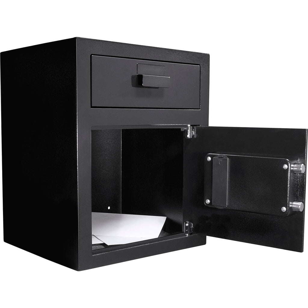 Digital Keypad Depository Safe Steel Construction Black 1.1 Cu Ft | Premium Home Decor - Grand Goldman