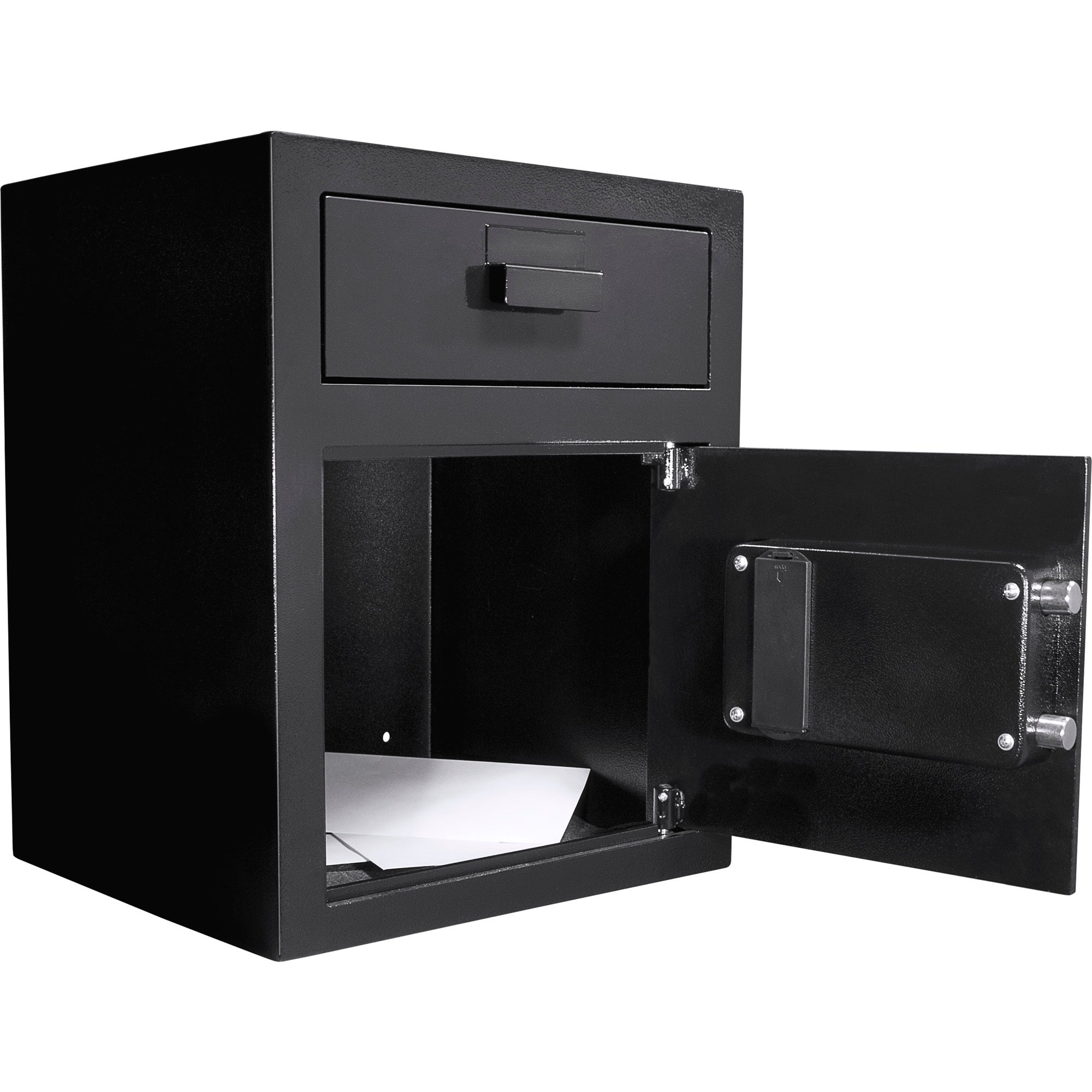 Digital Keypad Depository Safe Steel Construction Black 1.1 Cu Ft | Premium Home Decor - Grand Goldman