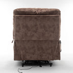 Lift Chair for Big and Tall Person with Inconvenient Legs: High Density Foam Lift Sofa with Heat and Massage, 2 Pockets, 2 Cup Holder, 2 Remote, 2 OKIN Motor - Grand Goldman Shop